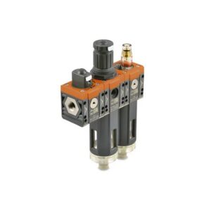 Conjunto Preparação de Ar Syntesi com Filtro Regulador e Lubrificador Metal Work