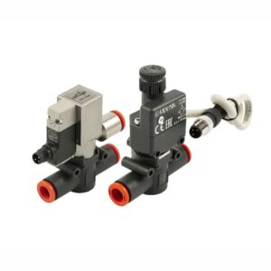 Pressostato Série PRS e Válvula Direcional Solenoide SOV L com Conector M8 - Line On Line® Metal Work