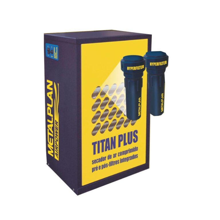 Secador de Ar Comprimido com Pre e Pós-Filtros Integrados Titan Plus Metalplan