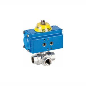 Válvula de Esfera 3272 Atuada com Atuador Pneumático GNP Genebre