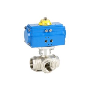 Válvula de Esfera 3282 Atuada com Atuador Pneumático GNP Genebre