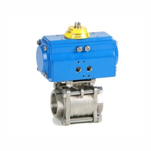 Válvula de Esfera Tripartida com Atuador Pneumático Genebre